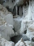 Waterfall near Pobednaya cave