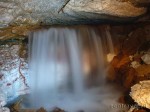 Waterfall in Krasnogorskaya cave